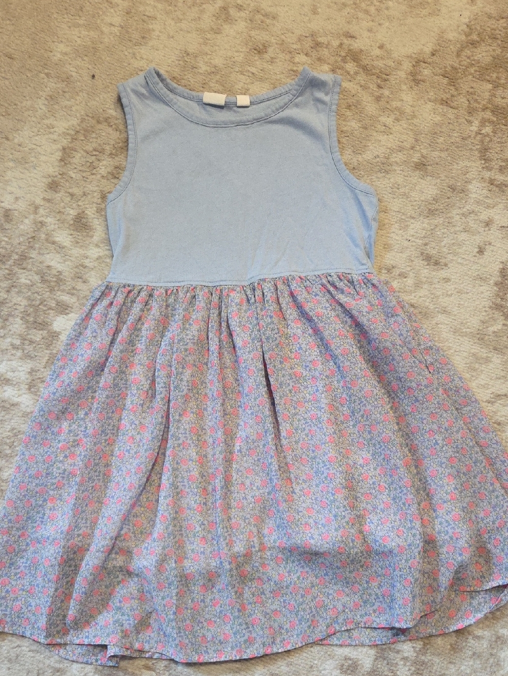 Gap Girls Light Blue Floral Tank Dress